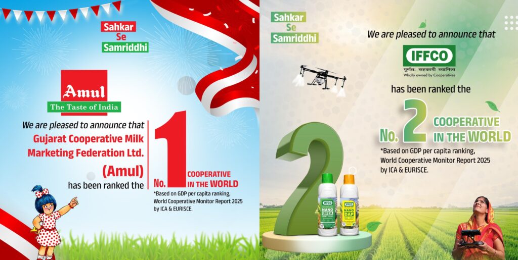 Modi, Shah Hail Amul & IFFCO as India Leads Global Cooperative Rankings
