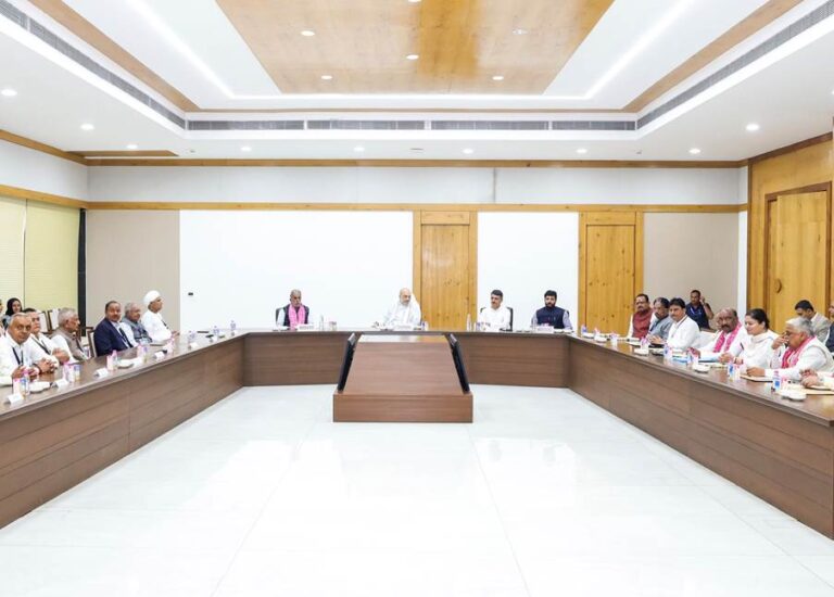 Amit Shah Chairs the meeting of the Parliamentary Consultative Committee of Ministry of Cooperation in Gujarat Meeting of Parliamentary Consultative Committee of Ministry of Cooperation at Banas Dairy, Gujarat