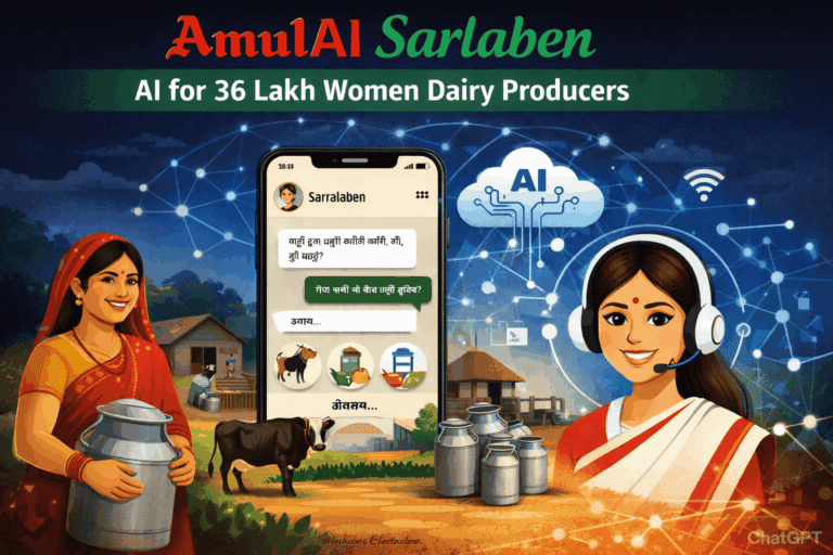 AmulAI ‘Sarlaben’: Turning Cooperative Data into Digital Asset AmulAI Sarlaben digital assistant supporting women dairy producers in India’s cooperative sector.