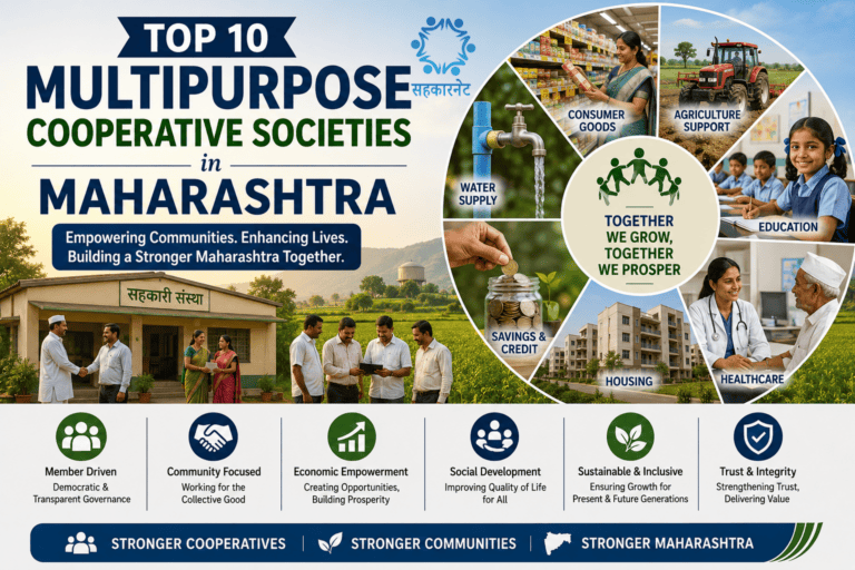 Top 10 Multipurpose Cooperatives in Maharashtra Multipurpose cooperative societies in Maharashtra supporting rural development, self-employment, entrepreneurship and community-based economic activities